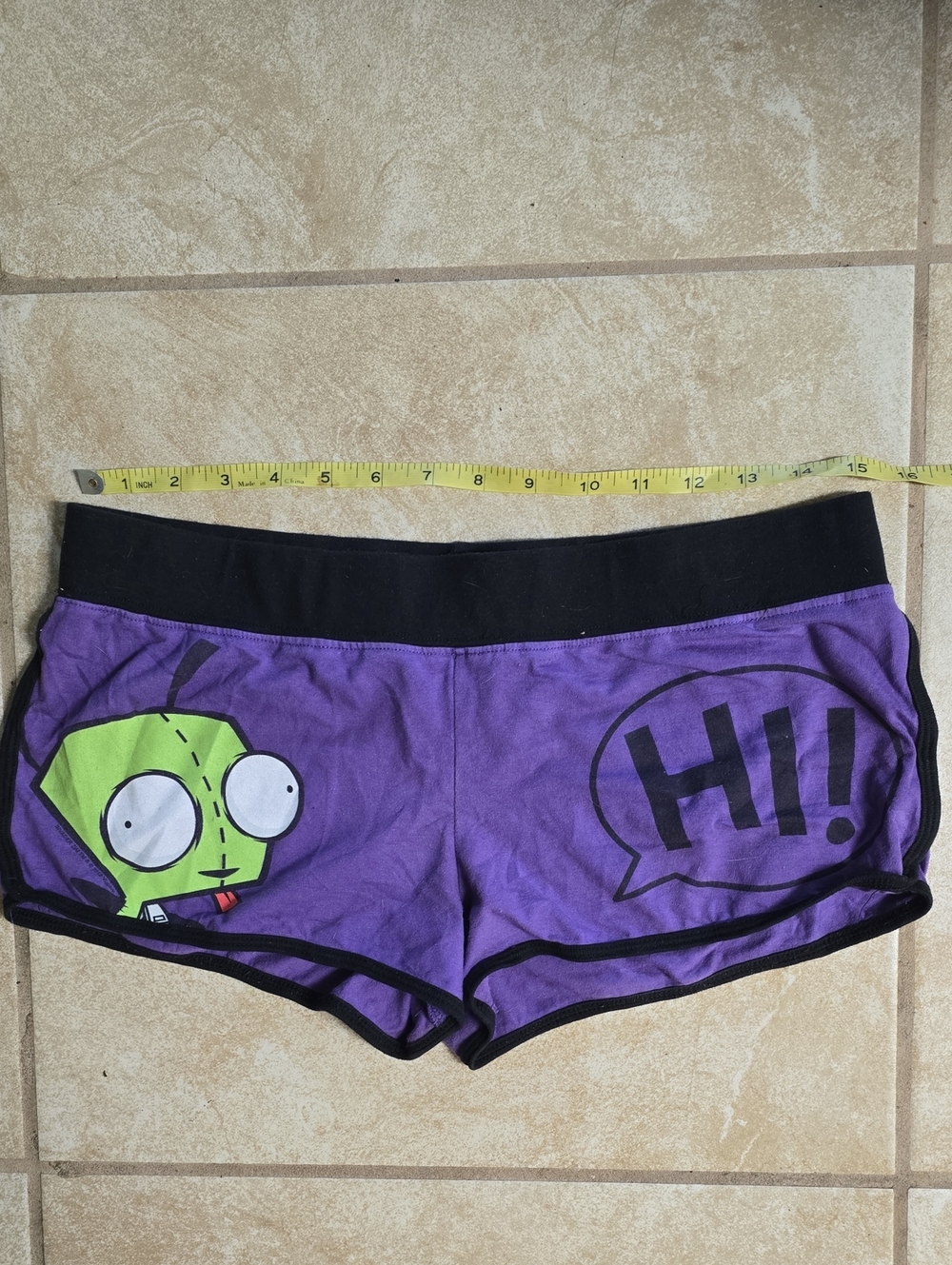 Invader Zim Gir Hi Bye Shorts XL